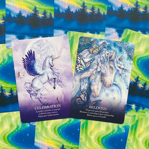 Oracle of the Unicorns Tarot Oracle Deck 44 Cards Blue Angel Multilingual