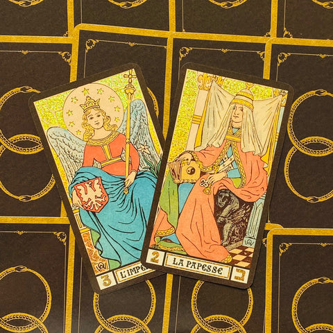 Golden Wirth Tarot Grand Trumps 22 Card Deck Gold Foil Lo Scarabeo