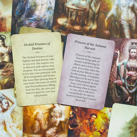 Pocket Kuan Yin Oracle Deck by Alana Fairchild 44 Cards Blue Angel