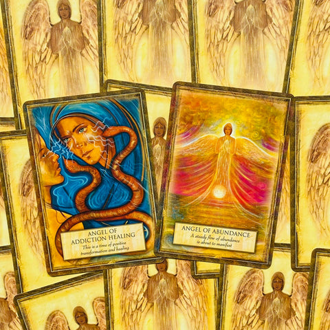 Angels Gods & Goddess Oracle Cards Deck Blue Angel Divination Set