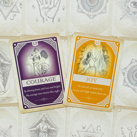 Magickal Spellcards Tarot Deck by Lucy Cavendish with Guidebook Blue Angel