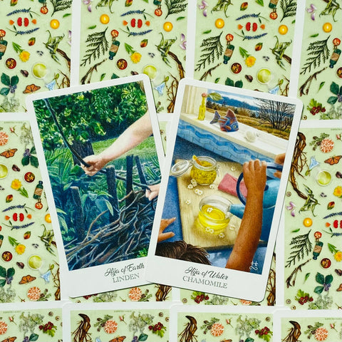 Herbcrafter's Tarot 78-Card Deck & Guidebook Set by US Games Systems