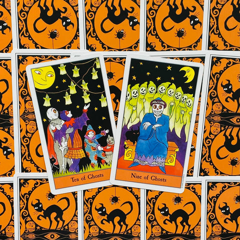 Halloween Tarot Deck & Book Set 78 Cards Kipling West US Games