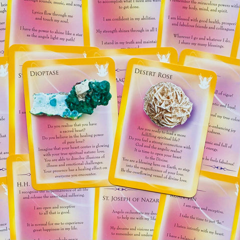 Masters Mystics Saints & Gemstone Guardians Cards Deck Findhorn Esoteric With Bag