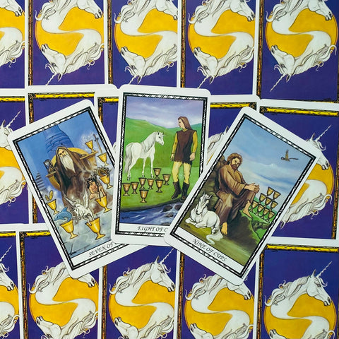 Unicorn Tarot Cards Deck Suzanne Star Liz Hilton Esoteric Telling US Games Ut78