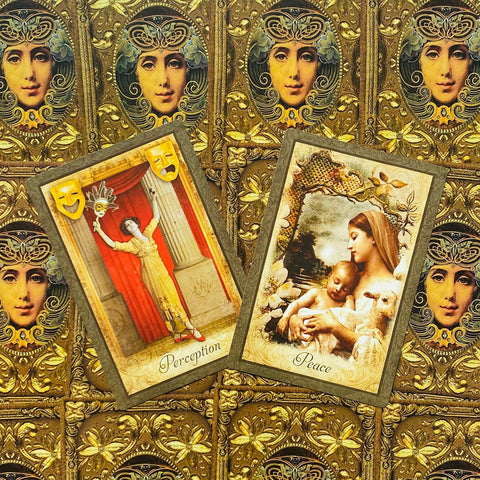 Vintage Wisdom Oracle Cards Deck with Guidebook by US Games Systems