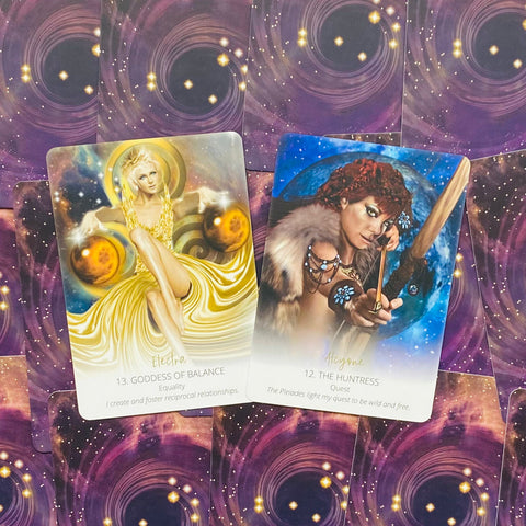 Star Temple Oracle Cards Deck by Suzy Cherub, 44 Card Set, Blue Angel