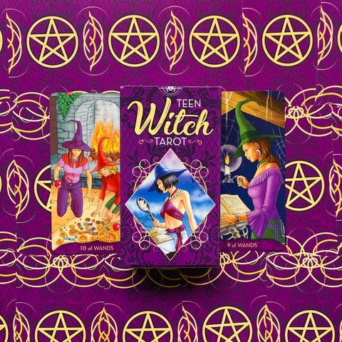Teen Witch Tarot Cards Deck Fortune Esoteric Lo Scarabeo Platano Tuan Italy NEW