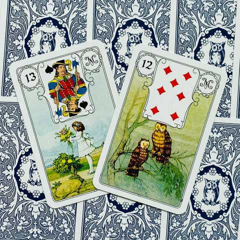 Blue Owl By Mlle Lenormand 36 Cards Deck Esoteric Fortune Telling Agm 1067012979
