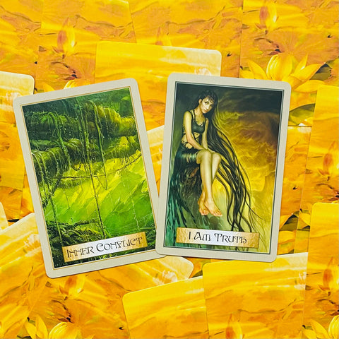 Wisdom Of The Golden Path Oracle Deck Cards Fortune Telling Blue Angel NEW