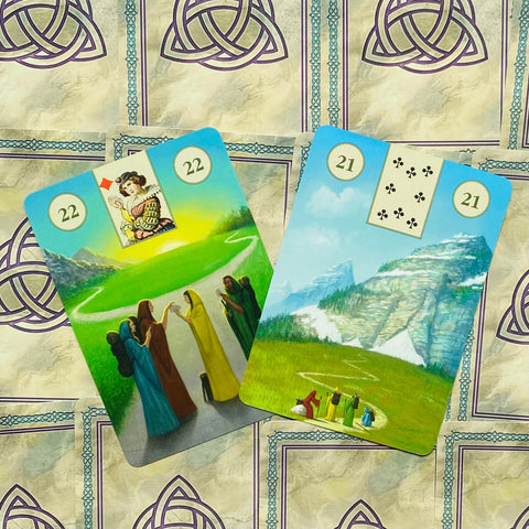 Pagan Lenormand Oracle Cards Deck by Lo Scarabeo with Guidebook