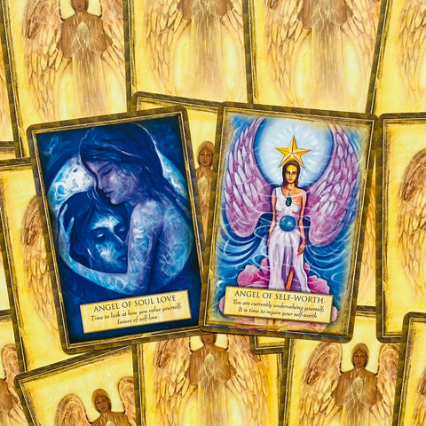 Angels Gods & Goddess Oracle Cards Deck Blue Angel Divination Set