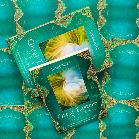 Great Eastern Oracle Cards Deck by Rassouli Blue Angel 44 Card Set