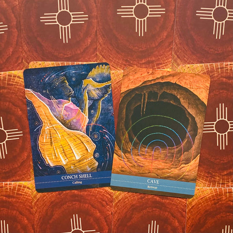 Shamanic Medicine Oracle Card Deck Blue Angel Divination 50 Cards