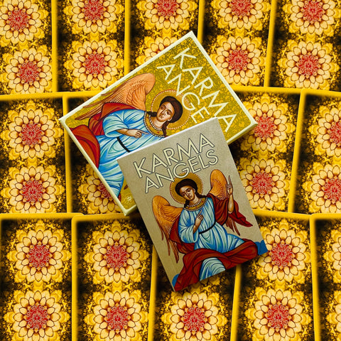 Karma Angels Oracle Cards Deck by Catz Goodwin Lo Scarabeo 32 Card Set