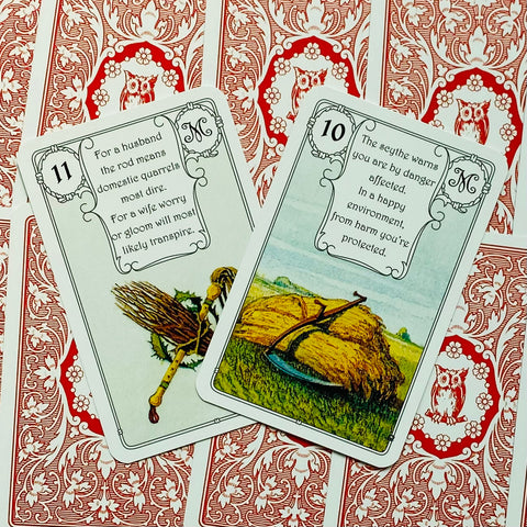 Red Owl By Mlle Lenormand 36 Cards Deck Esoteric Fortune Telling Agm 1067012988
