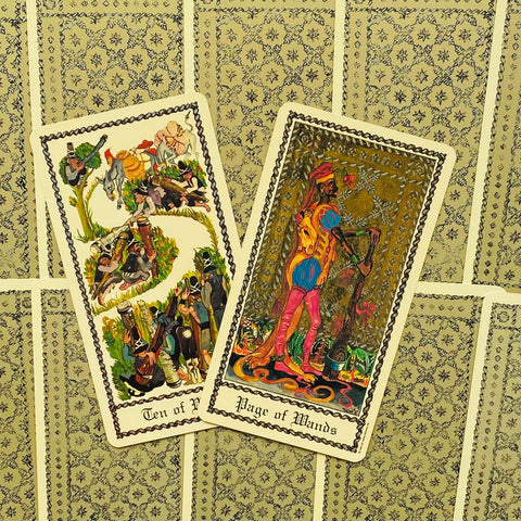 Medieval Scapini Tarot Deck by Luigi Scapini 78 Cards Gold US Games