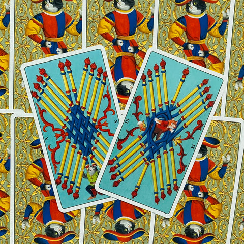 Marseille Cat Tarot Deck 78 Cards by Lo Scarabeo with Guidebook New