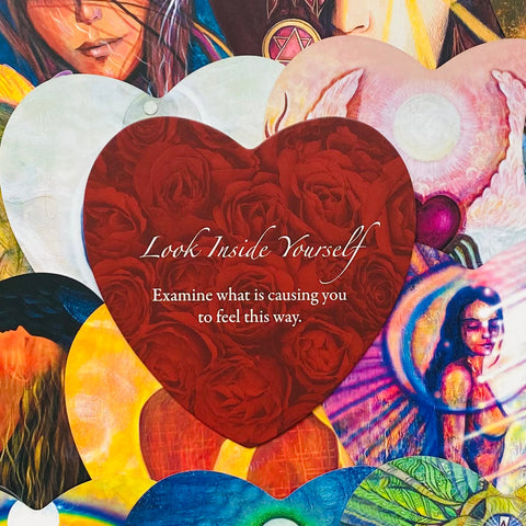 Lovers Oracle Cards Deck by Blue Angel, 44 Heart Shaped Love Messages