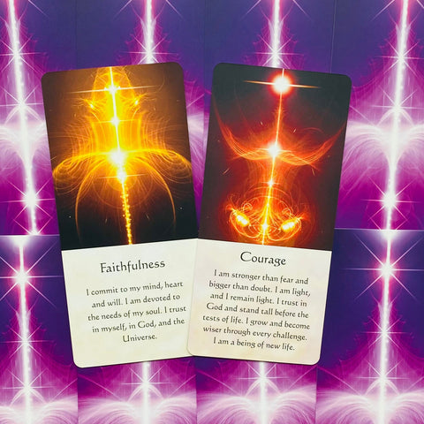 Healing Energy Oracle Cards Deck by Mario Duguay Blue Angel 54 Card Set