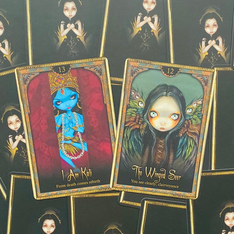 Oracle Of Shadows And Light Cards Deck Blue Angel By Lucy Cavendish Mystic NEW