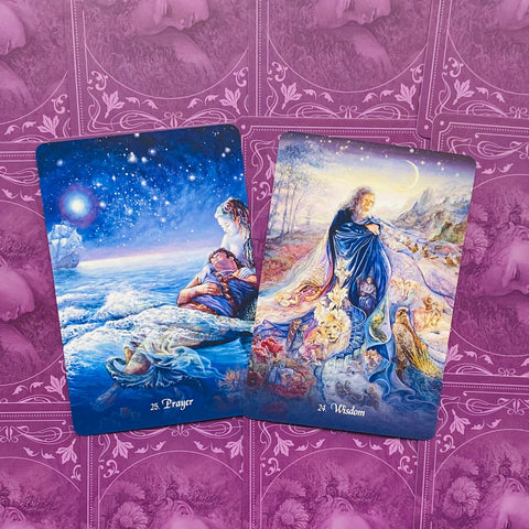 Gratitude Oracle Cards Deck by Angela Hartfield & Josephine Wall Blue Angel