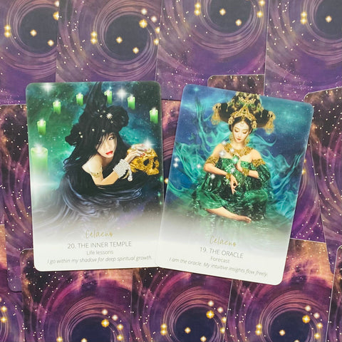 Star Temple Oracle Cards Deck by Suzy Cherub, 44 Card Set, Blue Angel