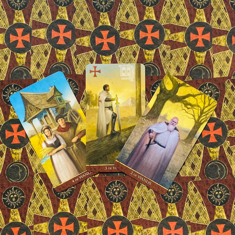 Knights Templar Tarot Deck 78 Cards & Guidebook Lo Scarabeo New Sealed