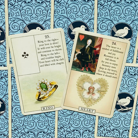 Blue Bird Lenormand Oracle Cards 38-Card Deck US Games Systems