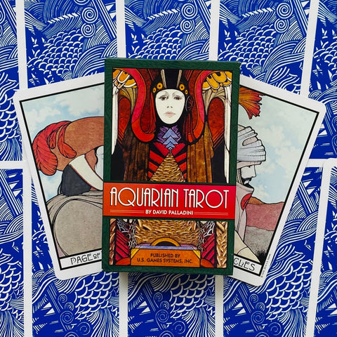 Aquarian Tarot Deck Cards David Palladini Esoteric Telling US Games Systems Aq78