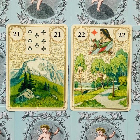 Golden Lenormand Oracle Card Deck Gold Foil 36 Cards Lo Scarabeo