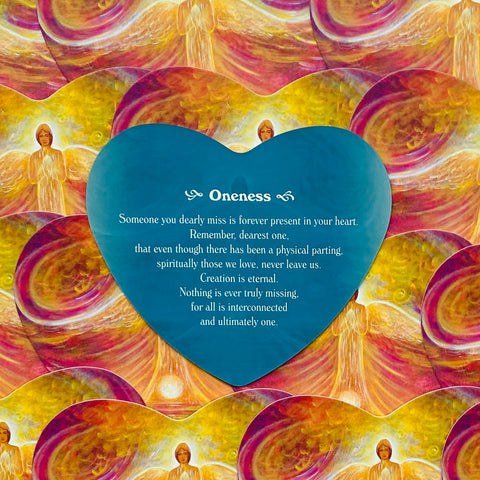 Blue Angel Guardian Angel Love Oracle Deck 46 Heart-Shaped Cards New