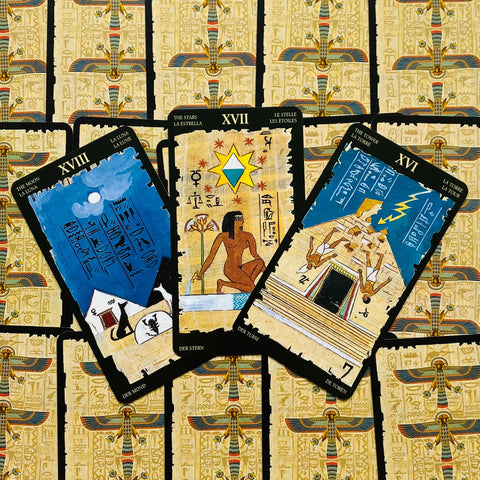 Egyptian Tarot Deck 78 Cards by Lo Scarabeo Esoteric Fortune Telling