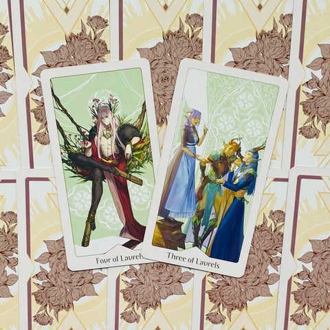 Heavenly Bloom Tarot Deck Noa Ikeda US Games Rose Gold with Guidebook