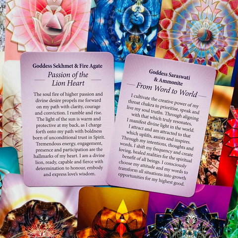 Crystal Mandala Activation Cards Deck by Blue Angel 54-Card Pocket Oracle