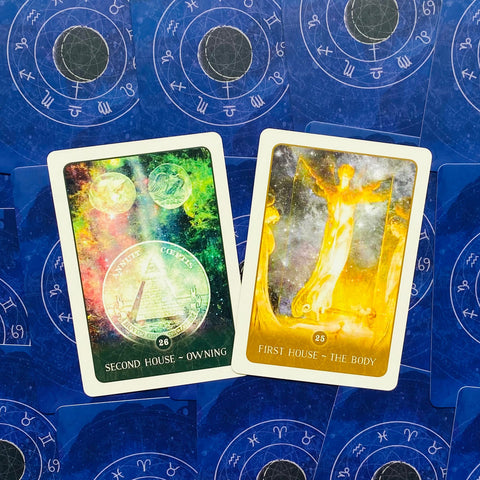 Black Moon Astrology Oracle Cards Deck by Susan Sheppard Blue Angel
