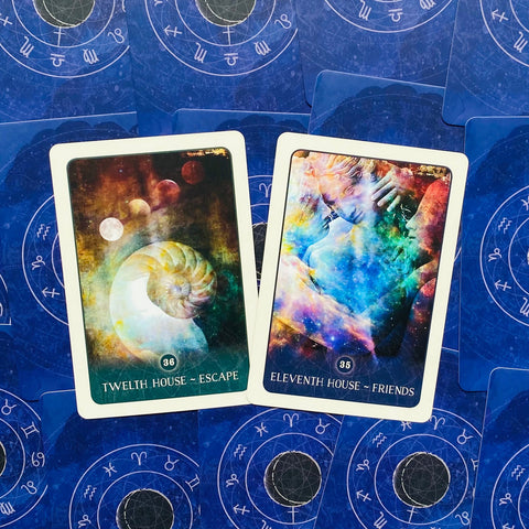 Black Moon Astrology Cards Deck Blue Angel By Susan Sheppard Esoteric NEW