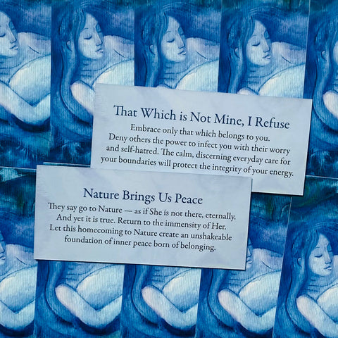 Calming Inspirations Mini Oracle Cards Deck by Lucy Cavendish 55 Cards