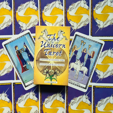 Unicorn Tarot Cards Deck Suzanne Star Liz Hilton Esoteric Telling US Games Ut78
