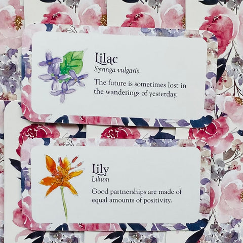 Flower Petals 40-Card Inspirational Mini Oracle Deck by US Games