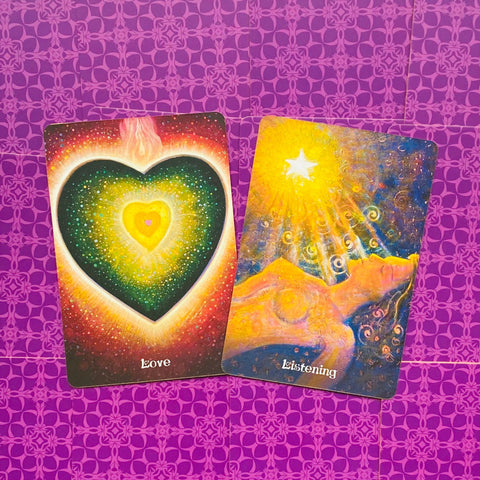 Universal Love Healing Oracle Cards Special 20Th Anniversary Edition Blue Angel