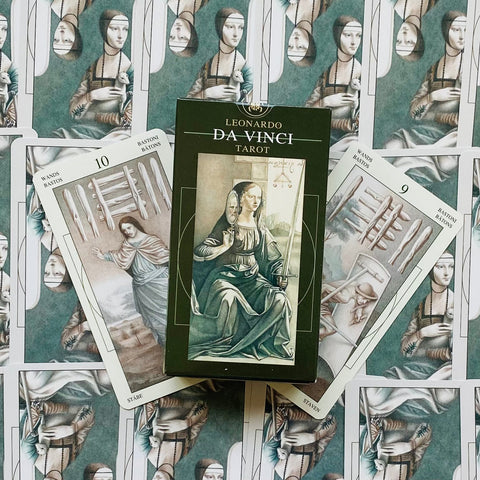 Leonardo Da Vinci Tarot Deck Cards Ghiuselev Atanassov Lo Scarabeo Ex58