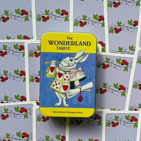 The Wonderland Tarot In A Tin Cards Deck Esoteric Telling US Games Systems With Bag