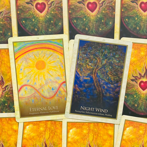 Gaia Oracle Deck by Toni Carmine Salerno 45 Cards & Guidebook Blue Angel
