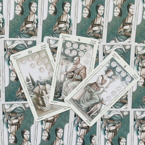 Leonardo Da Vinci Tarot Deck Cards Ghiuselev Atanassov Lo Scarabeo Ex58