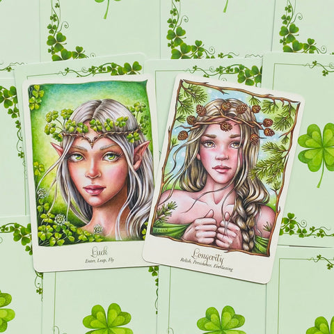 Faery Temple Oracle Card Deck by Suzy Cherub & Christine Karron Blue Angel