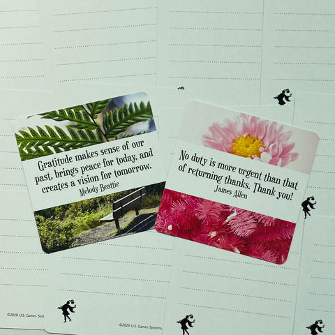 Thank You Notes Inspiration Cards Deck 60 Gratitude Cards US Games Systems