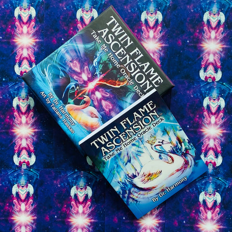 Twin Flame Ascension Take Me Home Oracle Deck US Games Systems Dr Harmony Tfa55