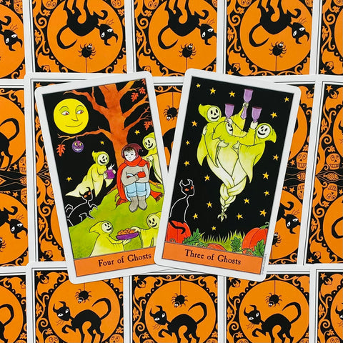 Halloween Tarot Deck & Book Set 78 Cards Kipling West US Games