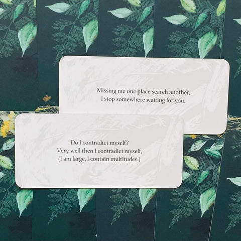 Leaves of Wisdom Insight Cards Deck by Walt Whitman Blue Angel 55 Card Set